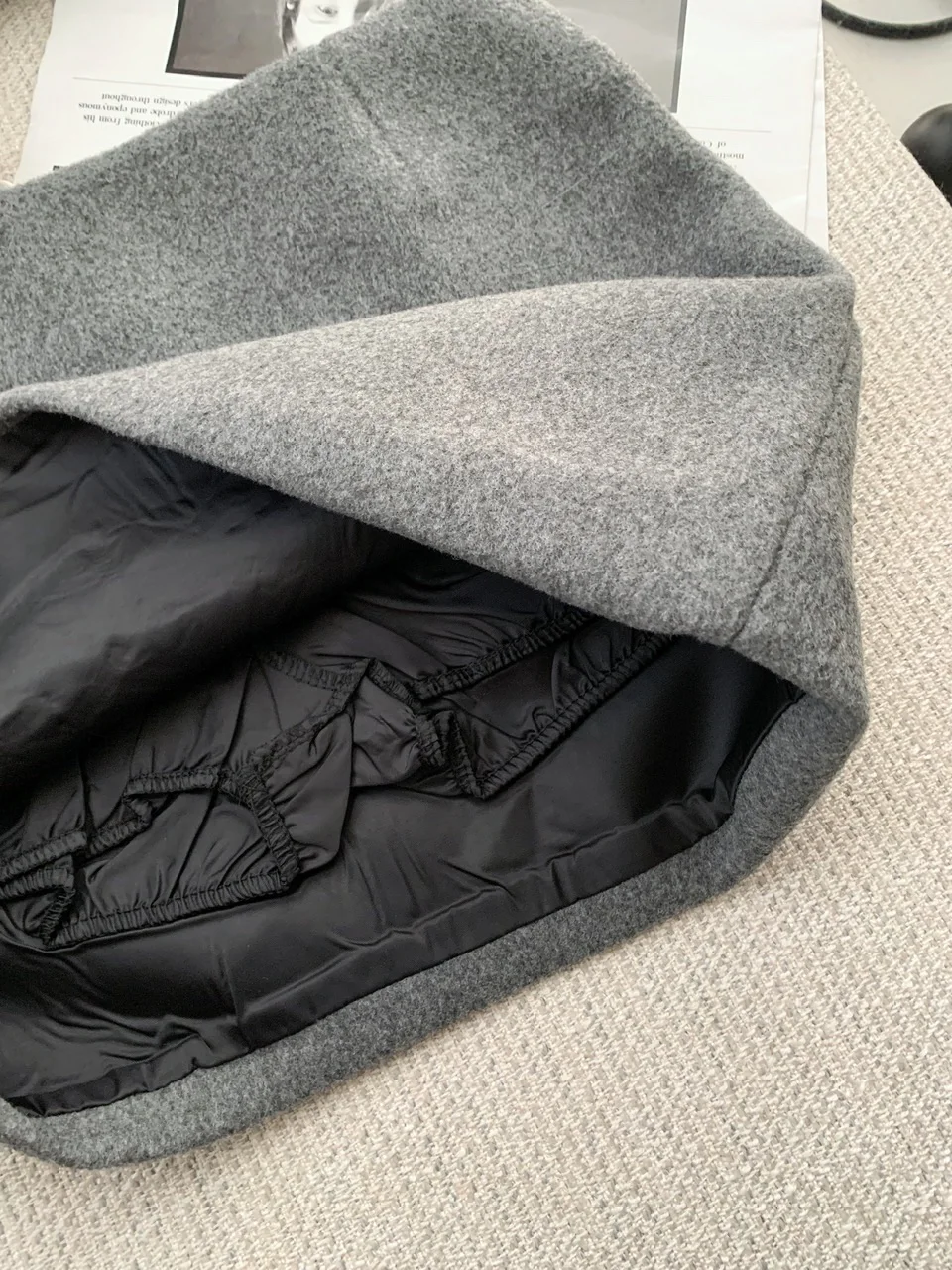 الخريف الفرنسية الفراء طوق وأصفاد الفراء الراقية الخصر محرك مزدوجة الصدر أعلى وقصيرة المألوف عارضة تنورة صغيرة مجموعة