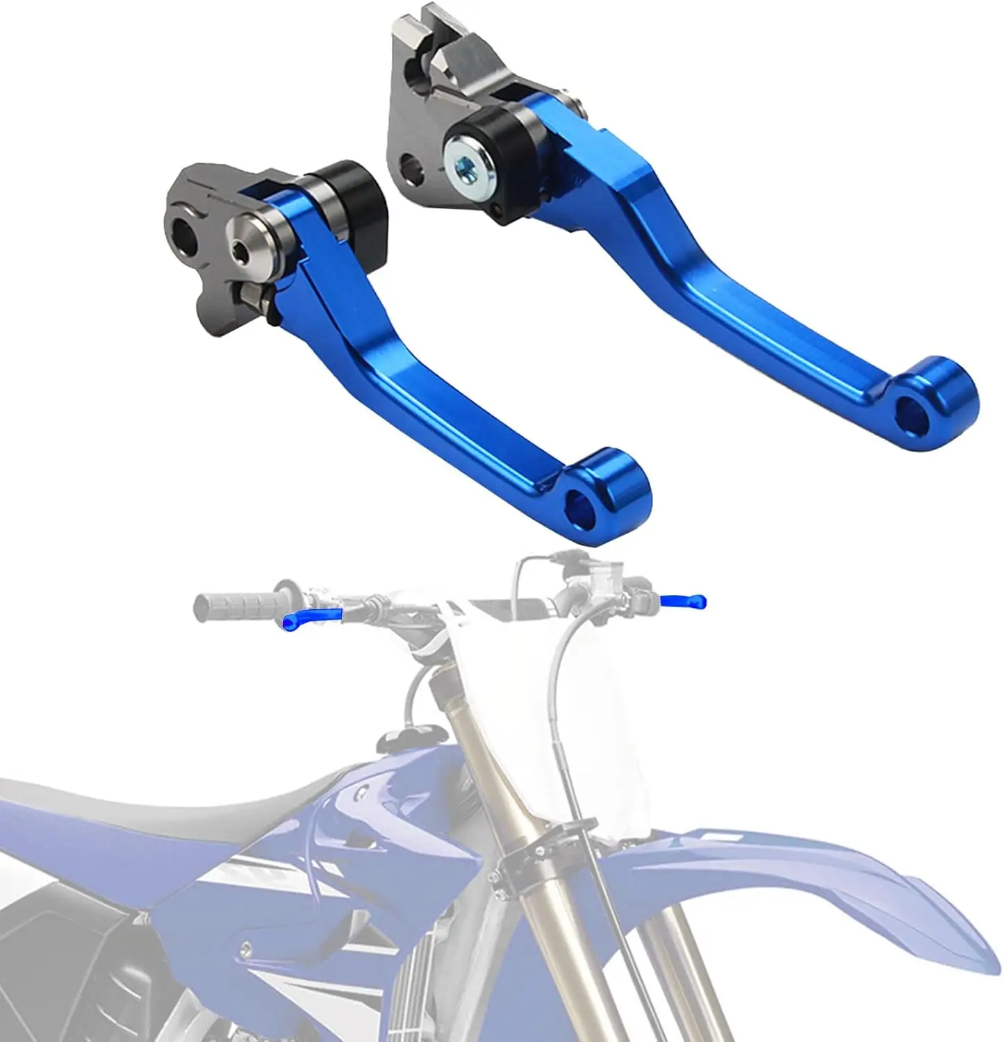 

Adjustable CNC Brake Clutch Lever Set for YZ65 85 2015-2025 Dirt Bike Blue