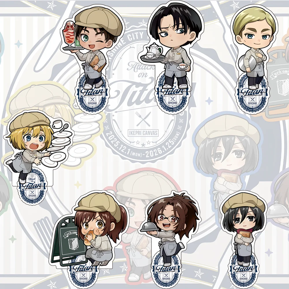 حار أنيمي هجوم على تيتان 10 سنتيمتر الاكريليك الدائمة إرين ميكاسا ليفي Erwin أرمين عمل أرقام نموذج سطح المكتب الديكور حامل هدية #1