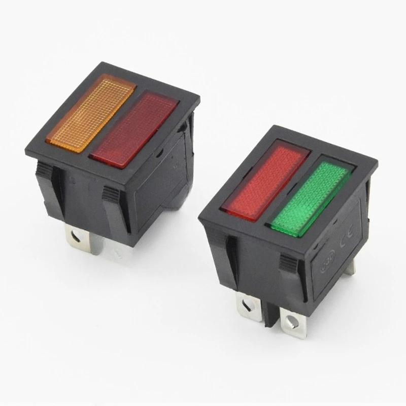 For square red, yellow and green two-color 24V220V380V freezer water heater, ship type signal indicator light