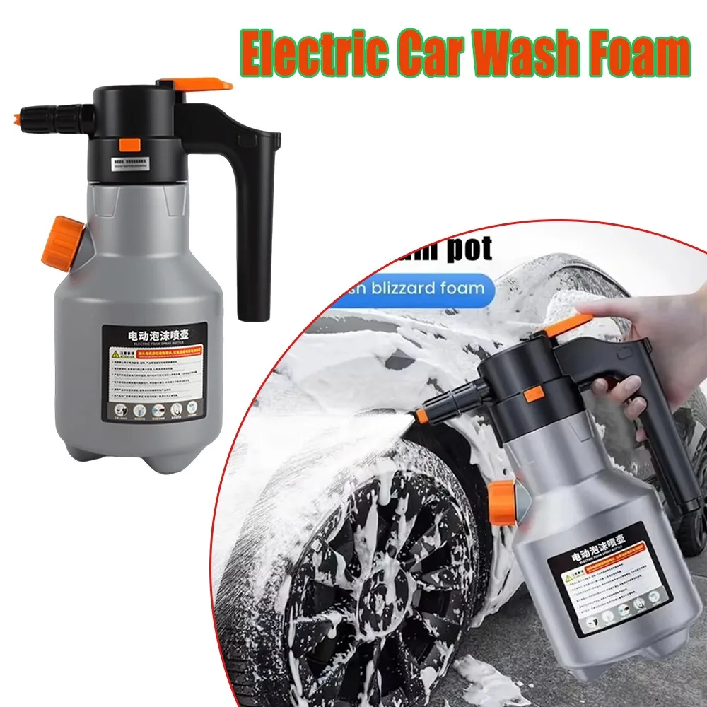 

Wireless Electric Foam Sprayer High-efficiency Air Pressure Snow Foam Car Wash Spray Cleaning Gun Watering Flowers 2L Spray Pot