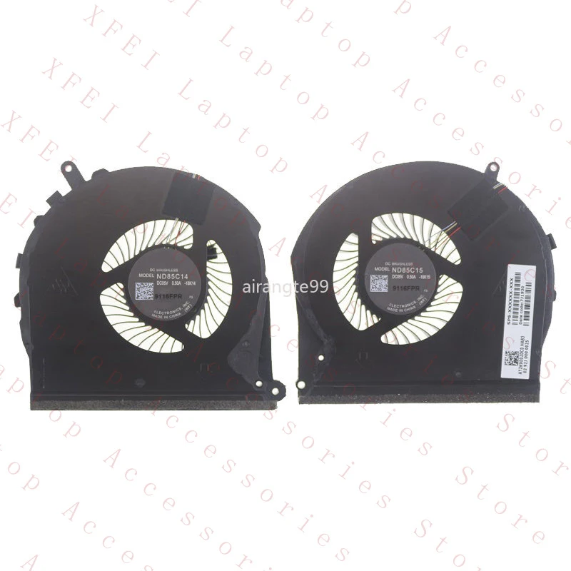 

D New for HP Game Pavilion 17-CD 17-CD0010NR TPN-C142 CPU & GPU Cooling Fan L56873-001