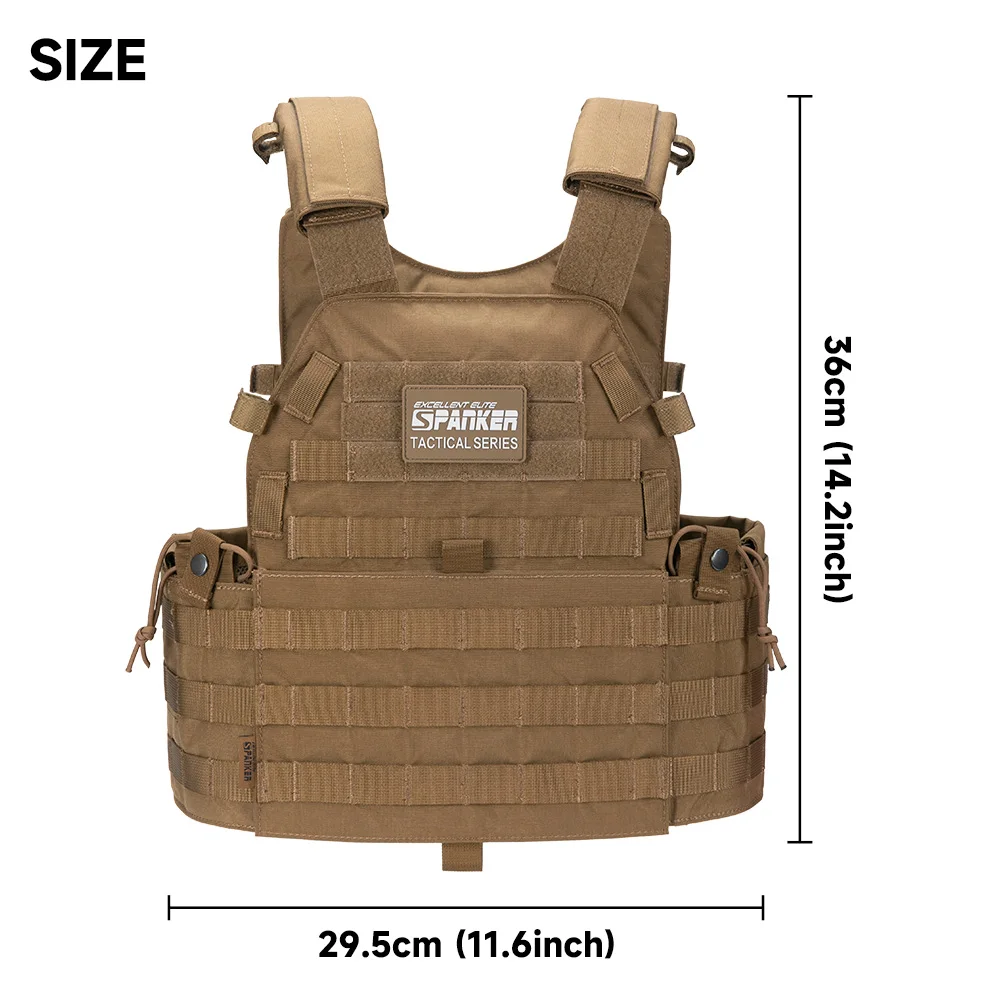 Tactical Vest Molle Plate Carrier Vest Hunting  Airsoft Paintball CS Equipment Outdoor Protective Vests Adjustable Vest