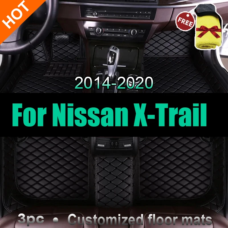 

Автомобильные коврики для Nissan Rogue X-Trail X Trail T32 2014 ~ 2020, кожаные коврики, аксессуары для интерьера автомобиля 2015