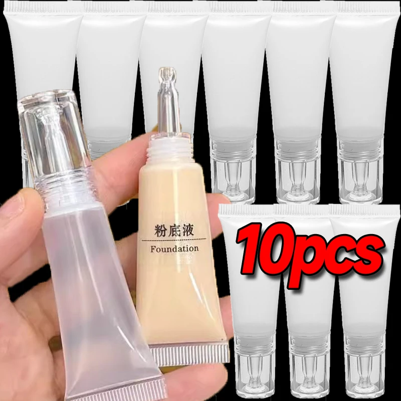 Mini contagocce riutilizzabili contenitori cosmetici per fondotinta liquido da viaggio crema bottiglia portatile vuota in plastica trasparente