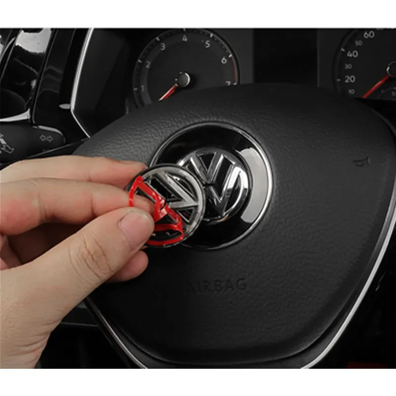 

Car Steering Wheel Stickers for Volkswagen Golf 4 5 Bora MK7 4 motion MTM Blue Motion Caddy Scirocco CC Accories