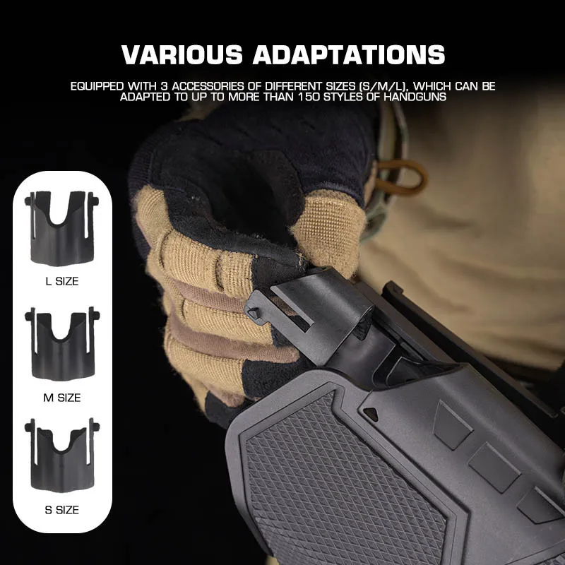 X300 Flashlight Bearing Universal Gun Holster GEN4 Glock 17 19 21 22 with Quick Locking System Pistol Holster - view 6
