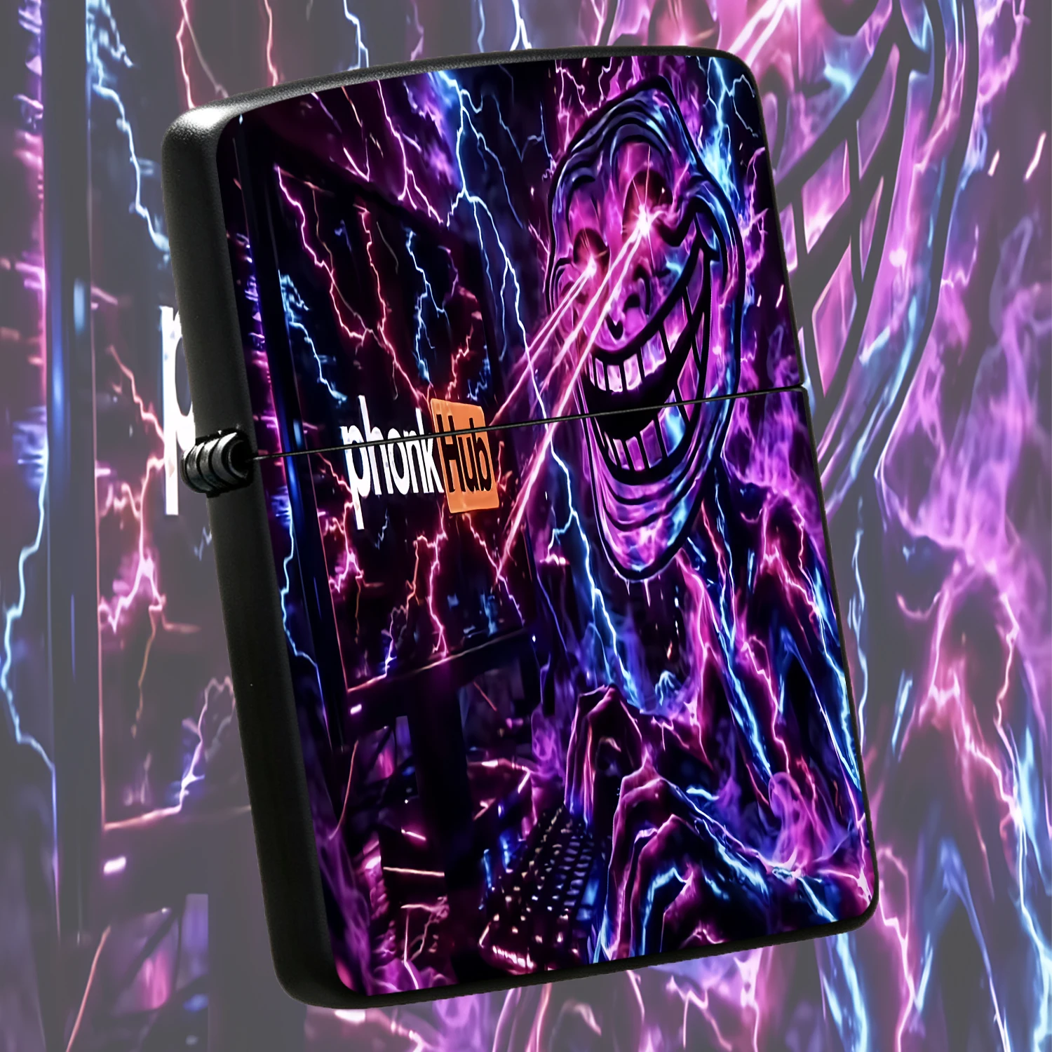 Trendy Cyber Lightning Funny Portable Lighter, Adopts Cool Purple Blue Lightning Laser Design, Full Of Unique Playful Sense, Fits All Daily Scenarios, Easy To Carry Around, Serves As A Stylish Accessory To Show Your Distinct Personality, Id