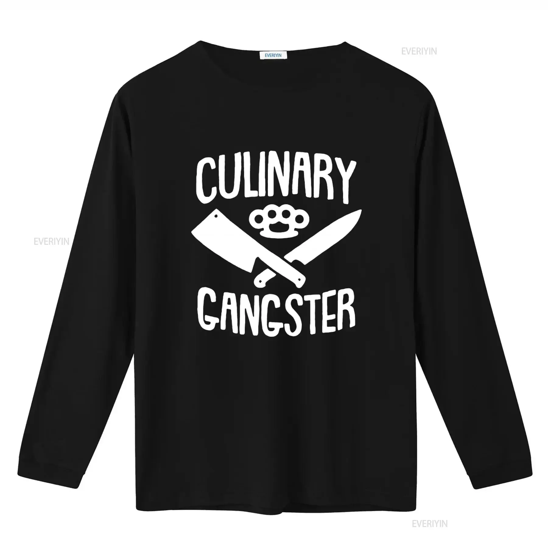 Culinary Gangster T Shirt for Chef Knife Print  vintage Washed graphic Casual fashion streetwear Stylish Unisex Soft