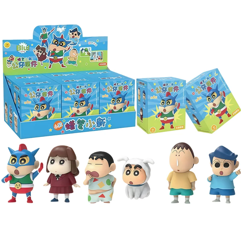 

Crayon Shin Chans Nohara Shiro Daily Life Series Blind Box Figure Trendy Toys Desktop Ornaments Dolls Peripheral Toys Kids Gifts