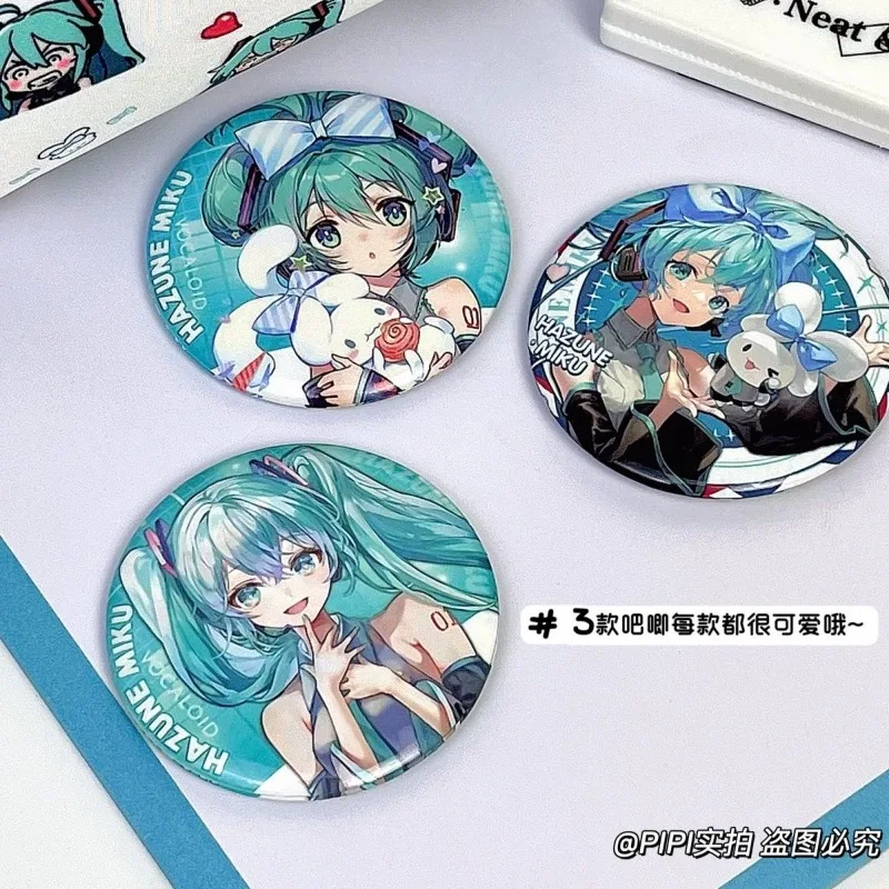 New Hatsune Miku Cute Anime Cartoon Miku Multifunctional Large Capacity Pen Bag Kawaii Learning Stationery Stationery Box Gift