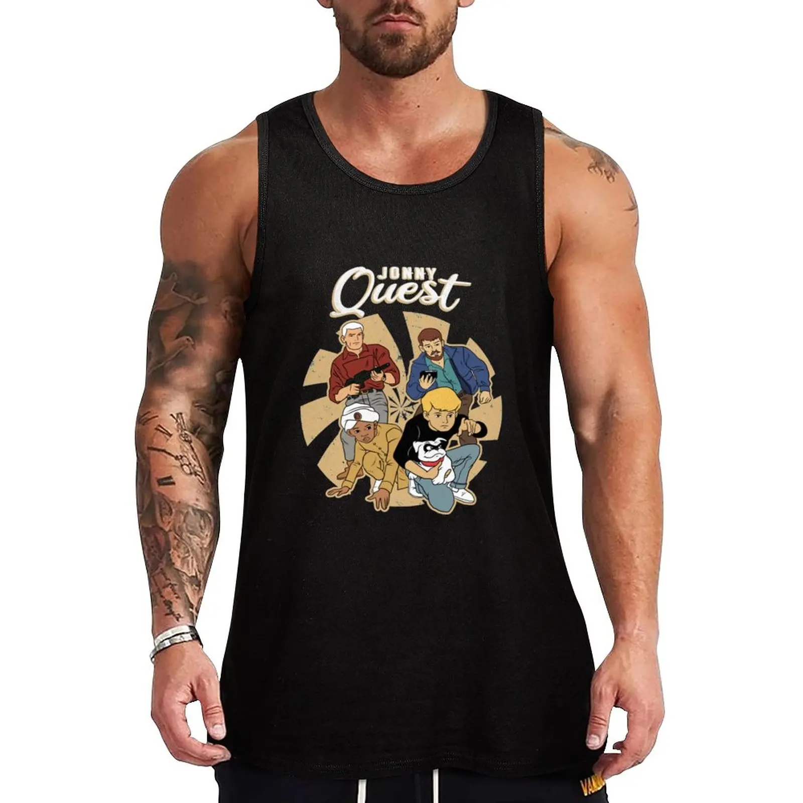 

New Jonny Quest Tank Top sports vest bodybuilding men