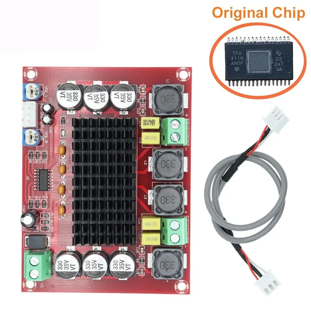 Original Chip TPA3116 D2 XH-M543 12V 24V 120W*2 Dual Channel Digital Power Audio Amplifier Board 120W X2 TPA3116D2