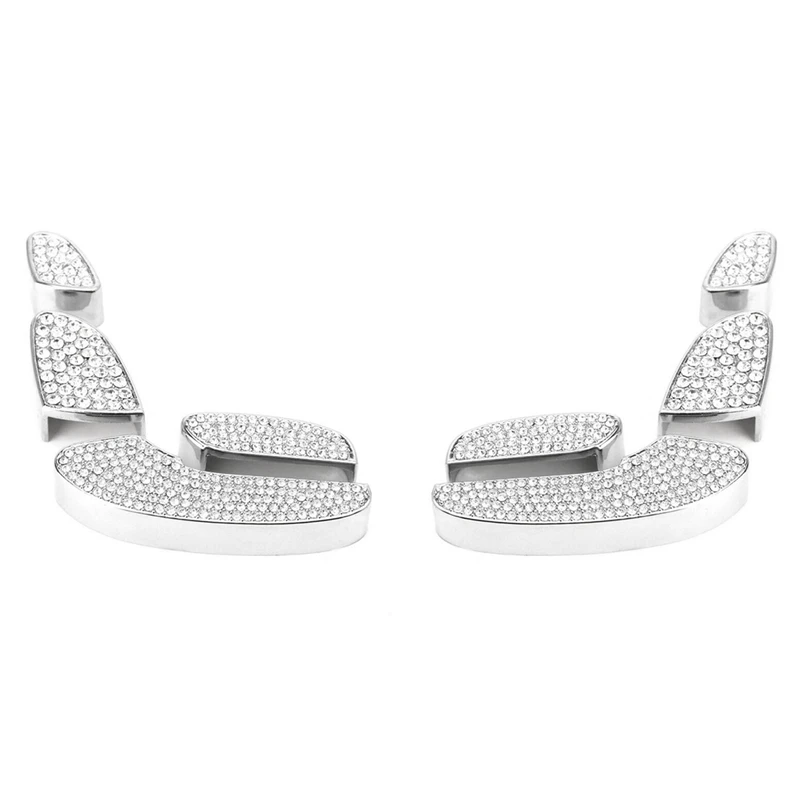 

16X Silver Bling Crystal Seat Adjust Control Switch Decor Cover Trims For Mercedes Benz C E GLC W205 W213 X205 2015+