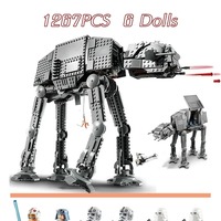 MINISO DISNEY Legoing Star Wars Plan Building Blocks Bricks ATAT Compatible 75288 Assembled Model Toy for Kids Christmas Gift