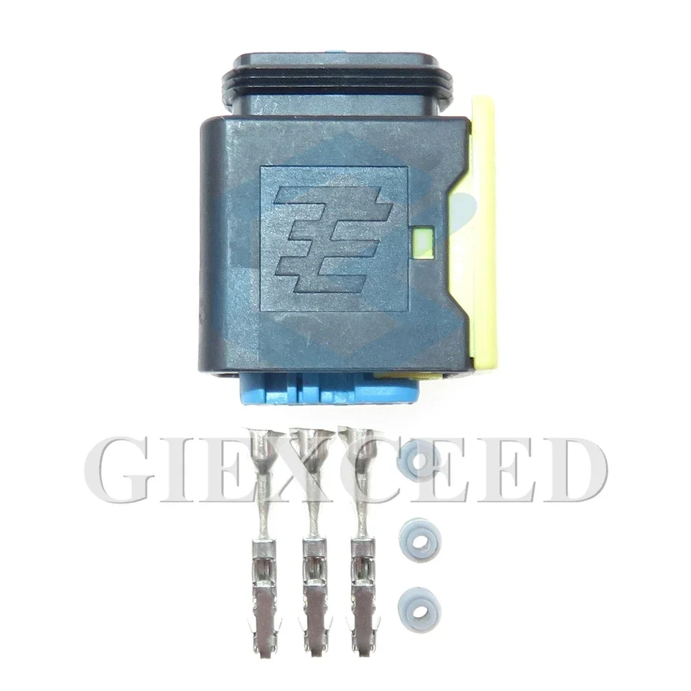 2 Sets 3 Pin New Energy Cable Connector 1.5 Series Wiring Harness Waterproof Socket AC Assembly For Auto 4-1418448-1 1418448-1