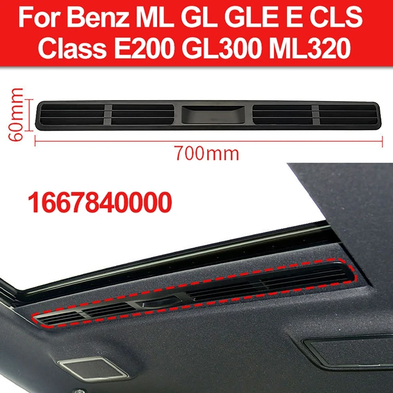 

Car Headliner Ventilation Louver Grille Fit for Benz ML GL GLE E CLS Class E200 GL300 ML320 1667840000 2187840053