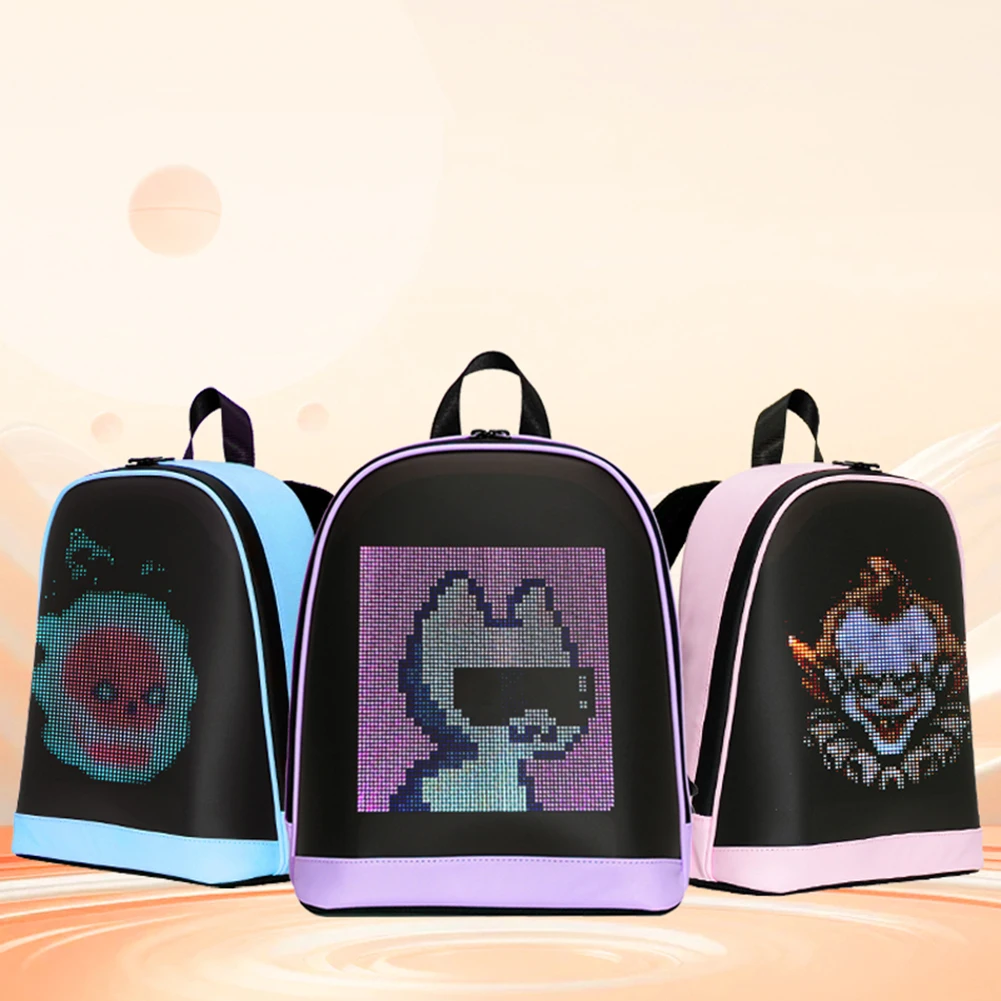 LED Advertising Backpack APP Control Advertising Business Bag Waterproof Portable Backpack for Men Women