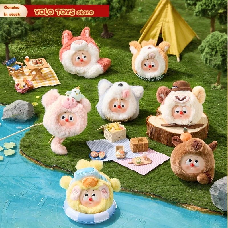 

Heyone Genuine Emodo Fuzzy Zootopia Series Blind Box Cute Vinyl Face Plush Pendant Doll Collection Mystery Box Trendy Toys Gift