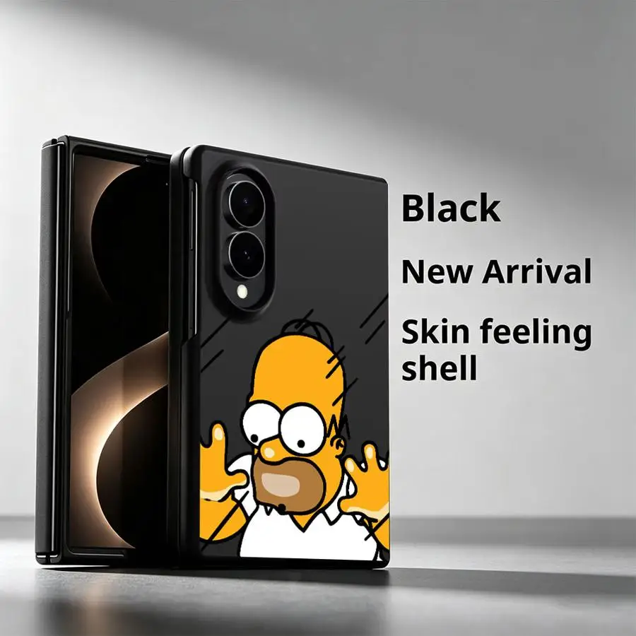 Cute The Simpson Luxury Phone Cover Case for Samsung Galaxy Z Fold 8 Z Fold8 Wide ZFold8 ZFold Wide