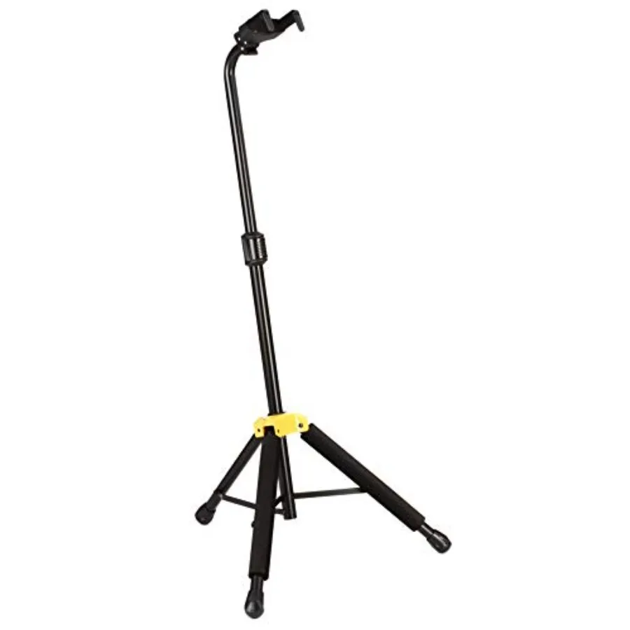 

Hercules GS414BPLUS Auto Grip System Guitar Stand for Electric Acoustic Guitar with Durable Metal Frame in Black Color Stable a