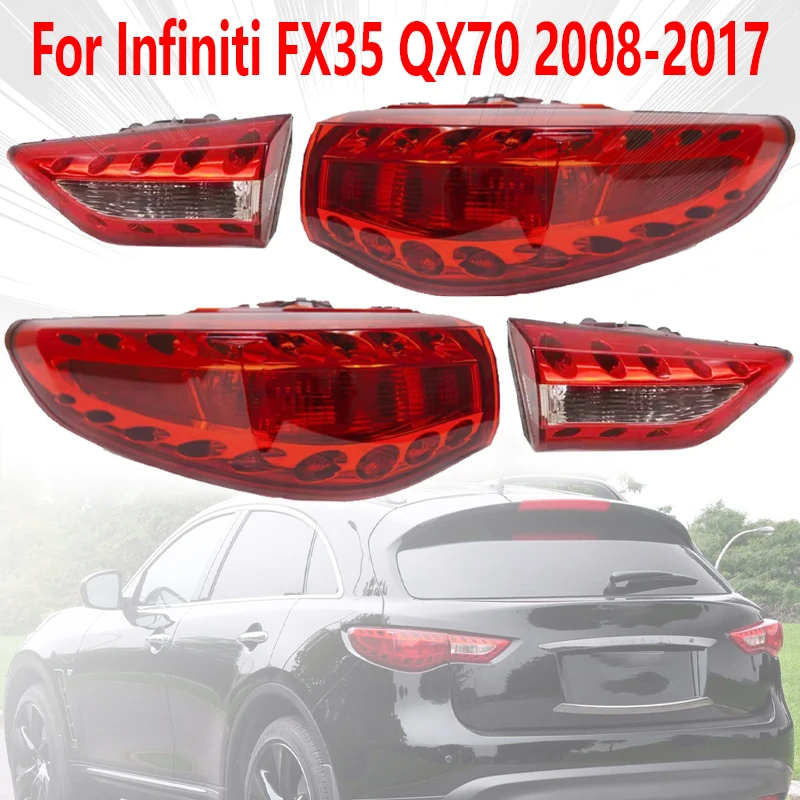 For Infiniti FX35 QX70 2008-2017 Car Rear Tail Light Assembly Turn Signal Brake Warning Light Bumper Rear Headlight  26540-1CH0A