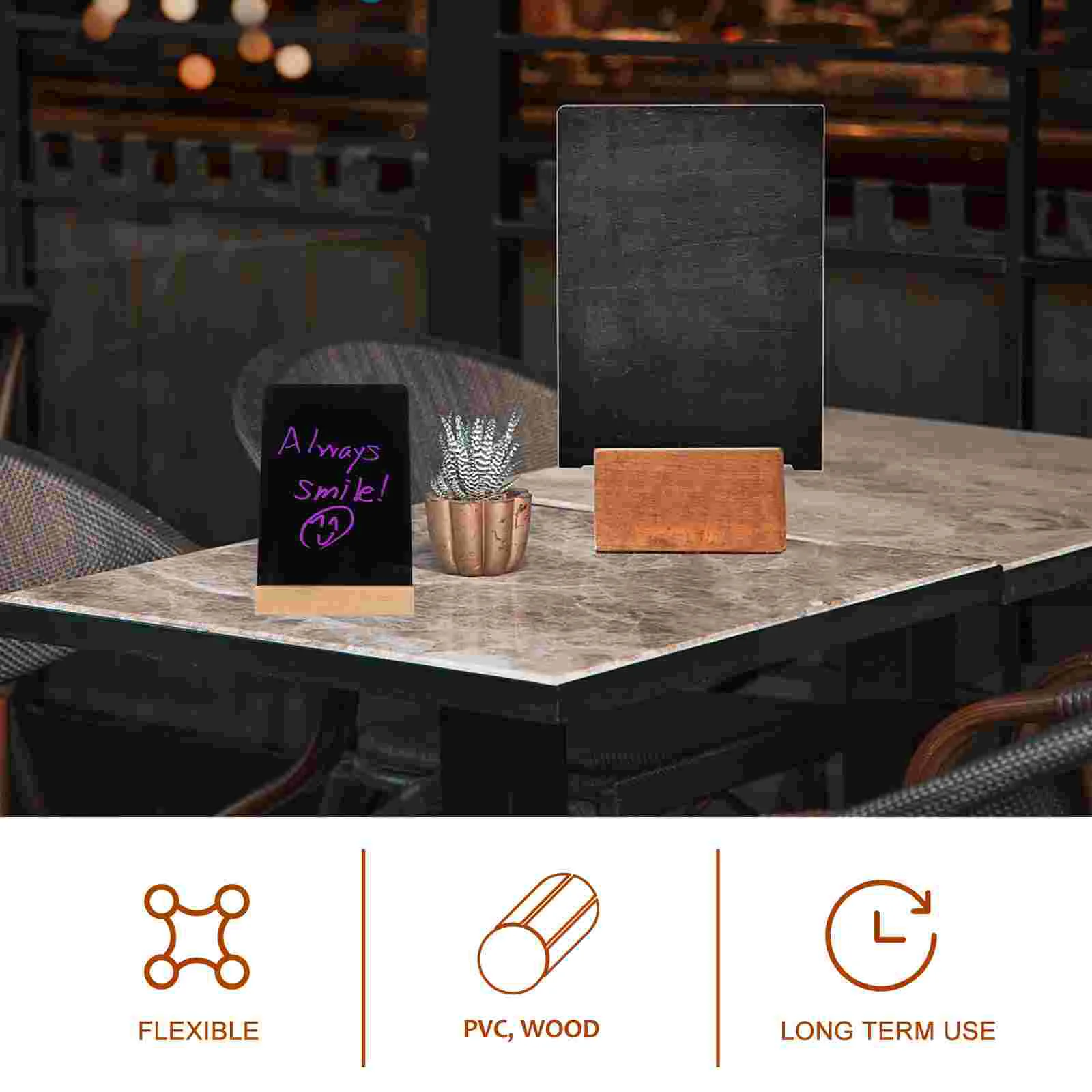 Tableau de notes manuscrit, étiquette de prix, tableau blanc de bureau, bloc-notes réutilisable en Pvc, Message