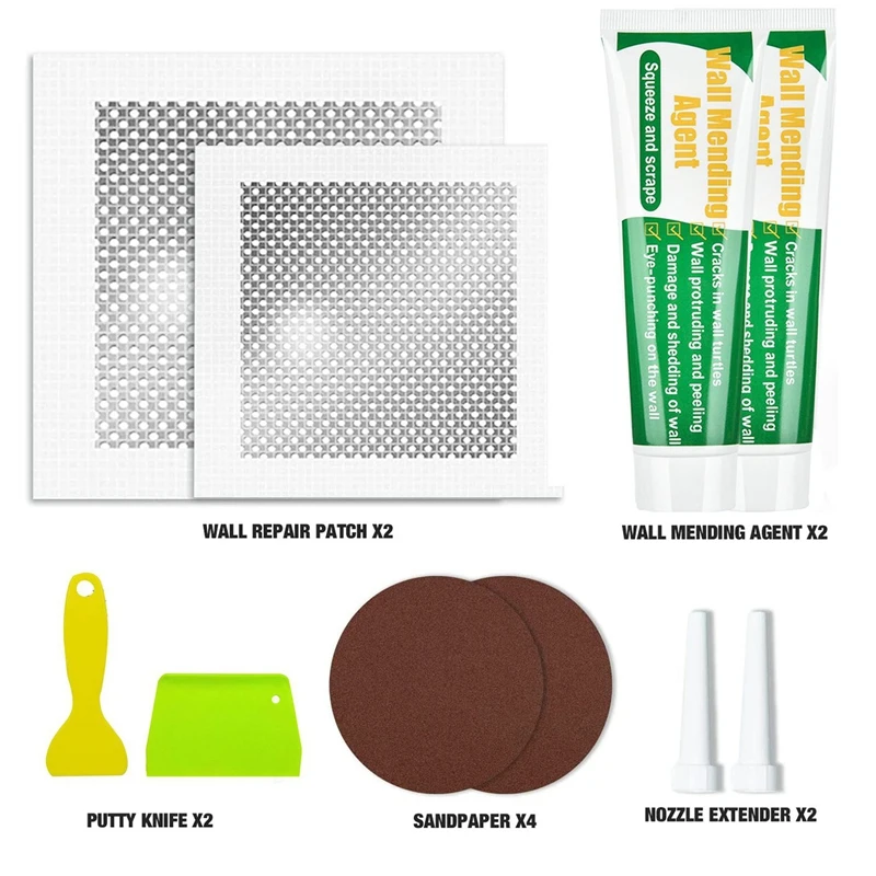 2X Wall Patch Repair Kit-Drywall Repair Kit-Safe Wall Mending Agent For Plaster