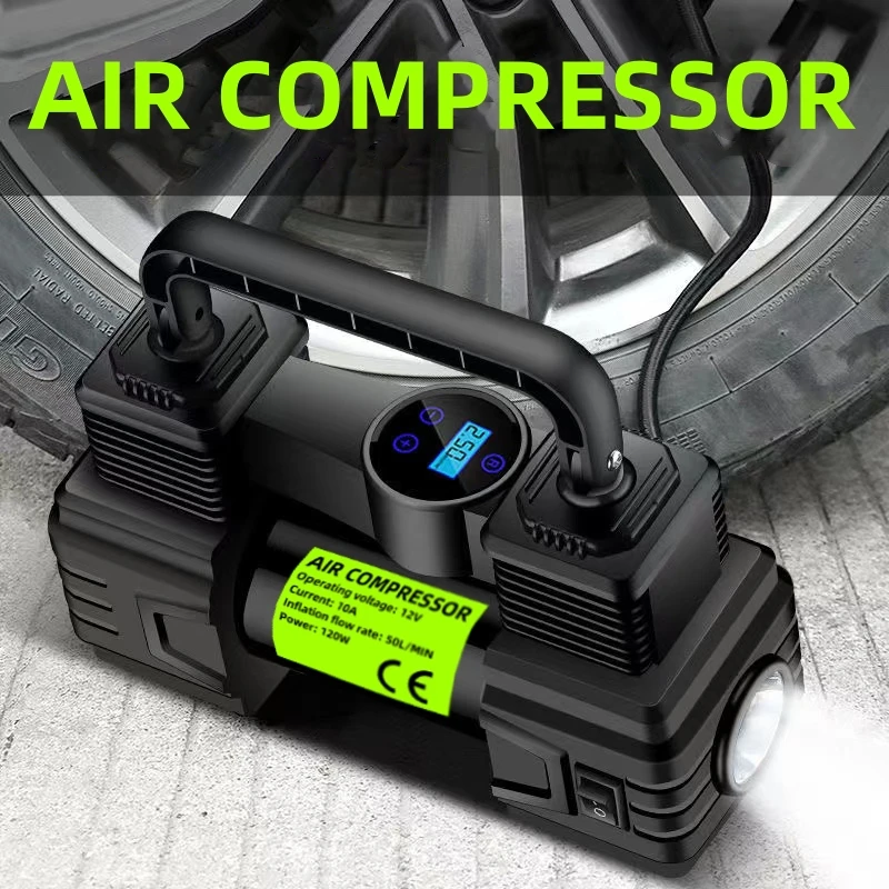 Car Mounted Air Pump Wired High-Pressure Inflation Pump Convenient Small Inflation Pump Car Tire Inflation Pump