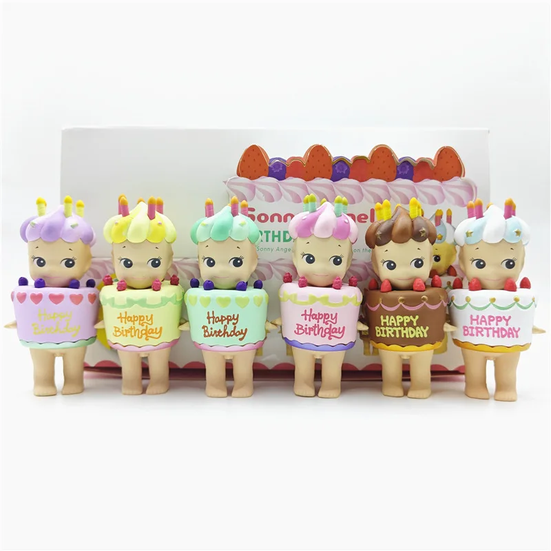 

Sonny Angel Blind Box Birthday Gift Series Cake Cute Toy Model Home Decor Car Decoration