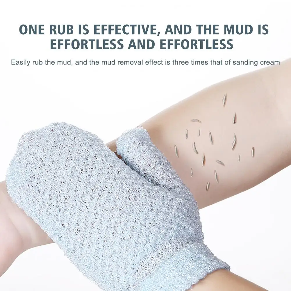 Exfoliating Shower Glove Peeling Mitt For Body Scrub, Massage, And Moisturizing SPA Bath D6U1