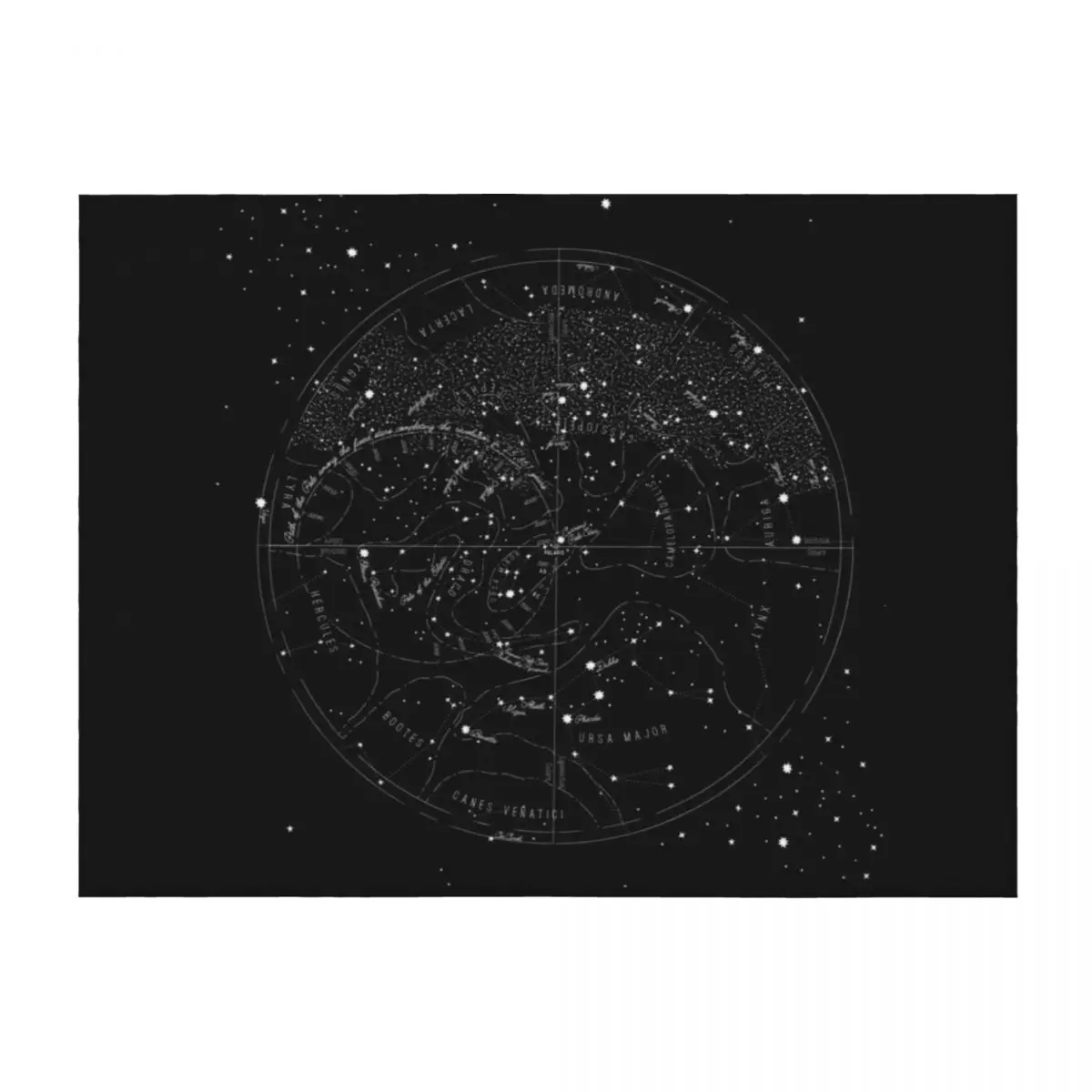 

Star Vintage Detailed 1920's Star Map Throw Blanket Comforter Baby Flannels sofa bed Blankets