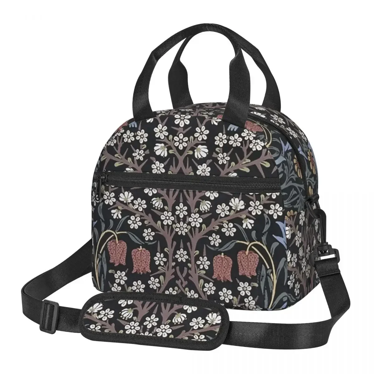 William Morris - Blackthorn Insulated Lunch Bag for School Picnic Storage Food Boxes Container Cooler Thermal Lunch Box Tote