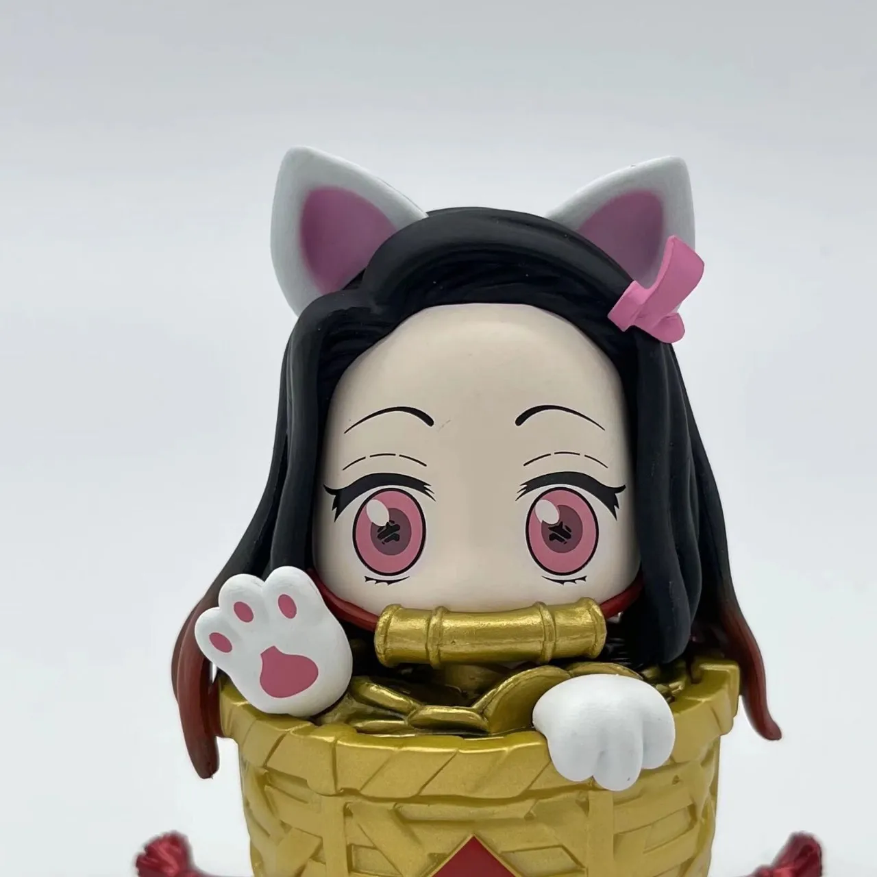 Demon Slayer Kamado Nezuko Bonanza Q Edition figura de acción, adornos hechos a mano, regalo de Navidad, juguetes de escritorio