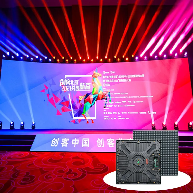 P3.91 Indoor LED Screen 500x500mm Waterproof Outdoor Rental Video Wall Panel