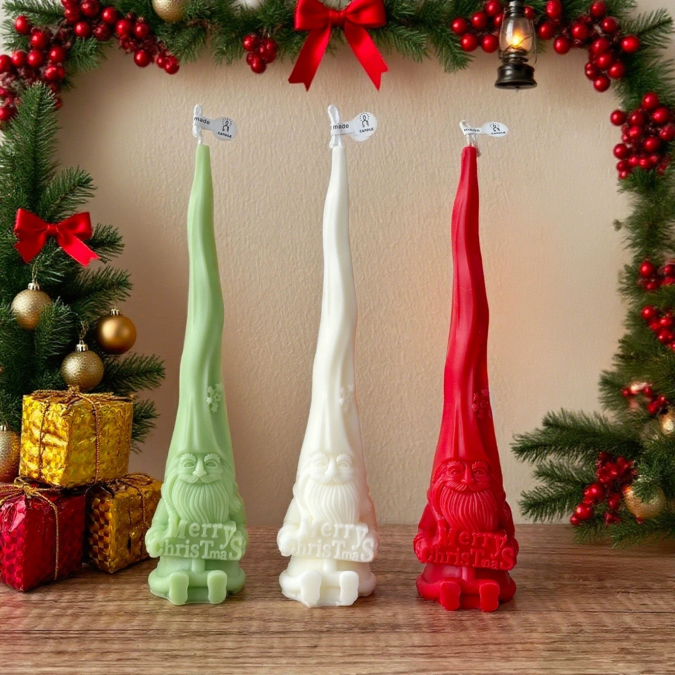 1pc natal papai noel vela perf - Xmas Home Fragrance avaliação e preço