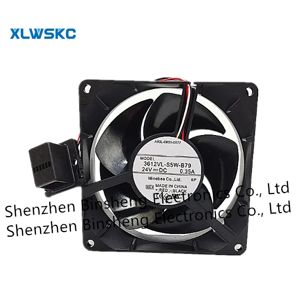 

3612VL-S5W-B79 A90L-0001-0577 24V 0.35A 9см 9232 оригинальный вентилятор FANUC