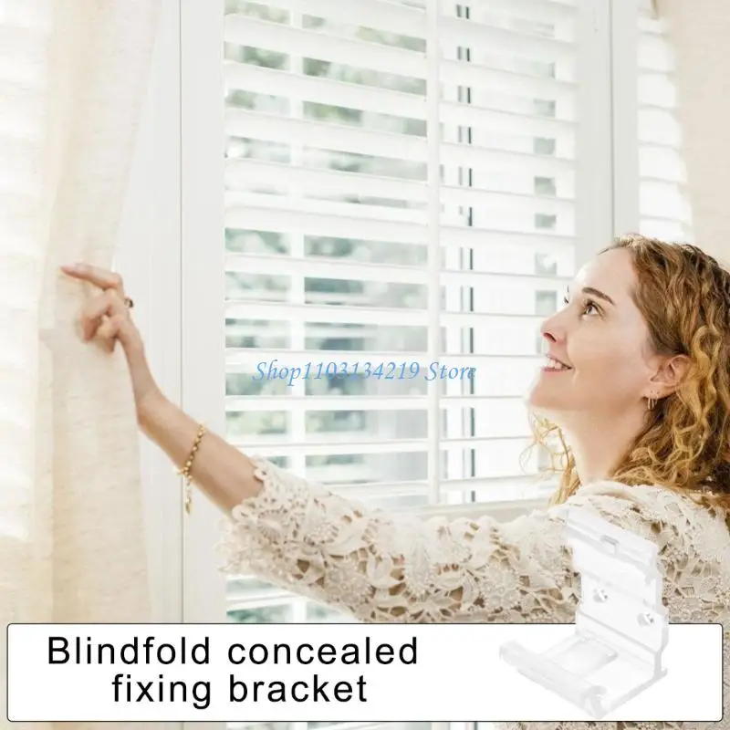 N5KC Window Blinds Mounting Brackets Blind Bracket Window Blinds Headrail Holder Bracket Easy Installation Blinds Accessories