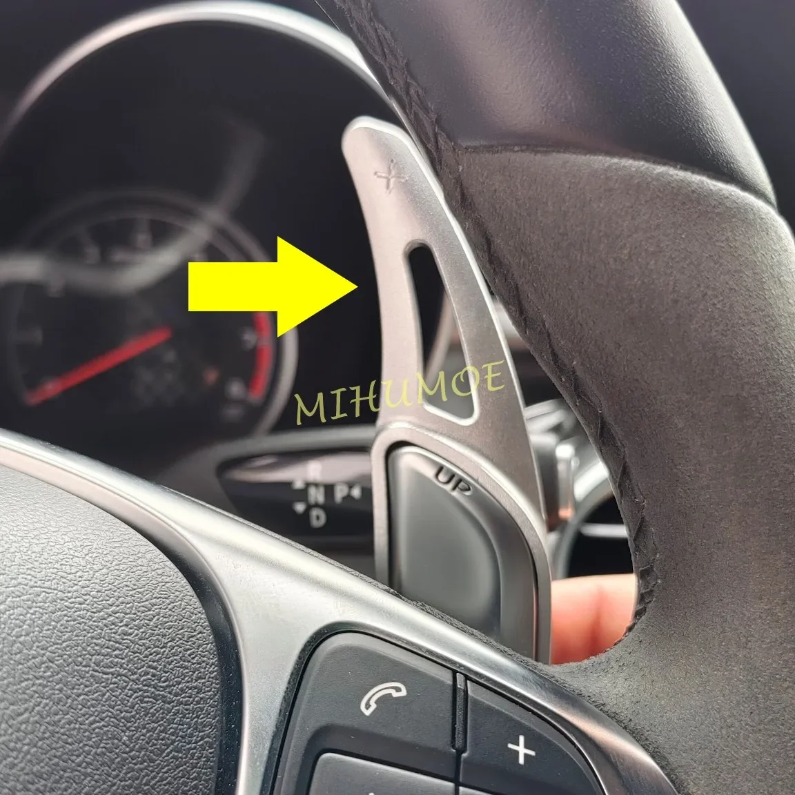 

For Mercedes AMG A45 C63 E53 E63 S63 CLA45 G63 GLA45 GLB35 GLC63 GLE53 GLE63 Steering Wheel Paddle Shifter Extension Silver