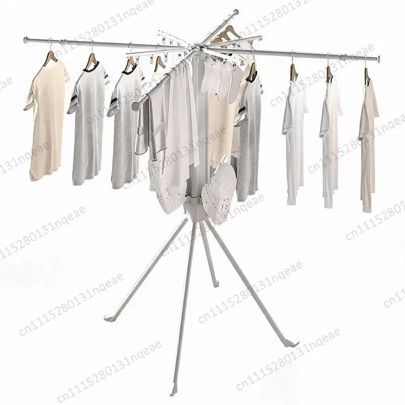 Balcony Folding Drying Rack Multi-functional Laundry Drying Shoes Floor Storage