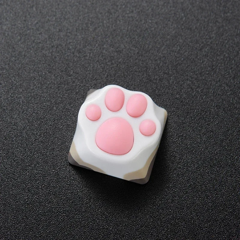 Comfortable Feel Keycaps ABS Animal Theme DragonLi Ragdoll Cat Claw Keycap with Storage Box Mechanical Keyboard Accessories