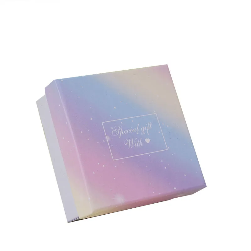 Customized Gradient Jewelry Box Jewelry Accessories Box Earring Necklace Packaging Box Set Simple Heaven and Eart