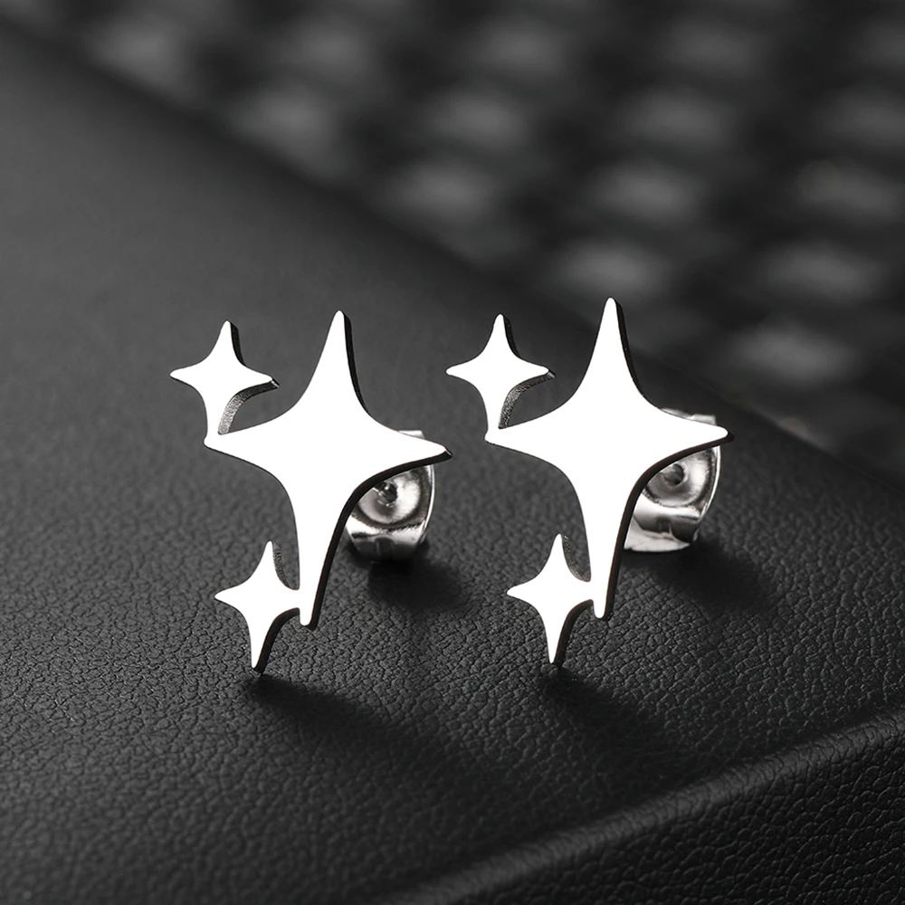 Stainless Steel Earrings 2022 Trend New Fashion Round Stitching Large Hollow Heart Stud Earrings For Women Jewelry Party Gifts