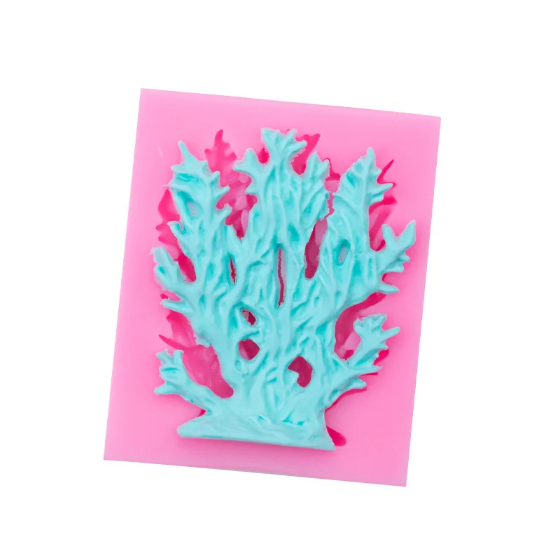 Coral Seaweed Silicone Mold Diy Three-dimensional Modeling Cake Decoration Mould 15-338