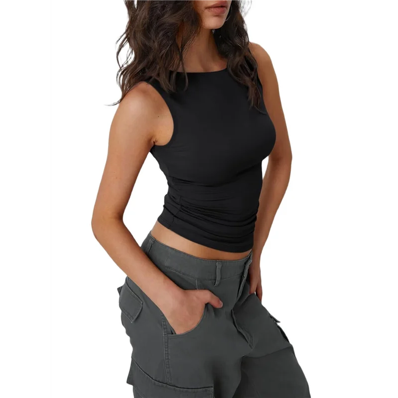 

Intuitive Women Going Out Summer Tank Tops Casual Basic Sleeveless Shirt Vacation Fashion Outfit Clothes