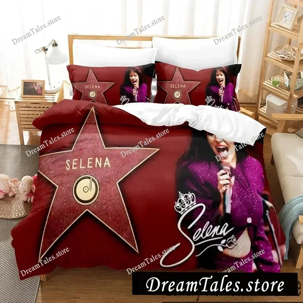 

3D Print Selena Bedding Set Boys Girls Twin Queen King Size Duvet Cover Pillowcase Bed Boys Adult Home Textileextile741