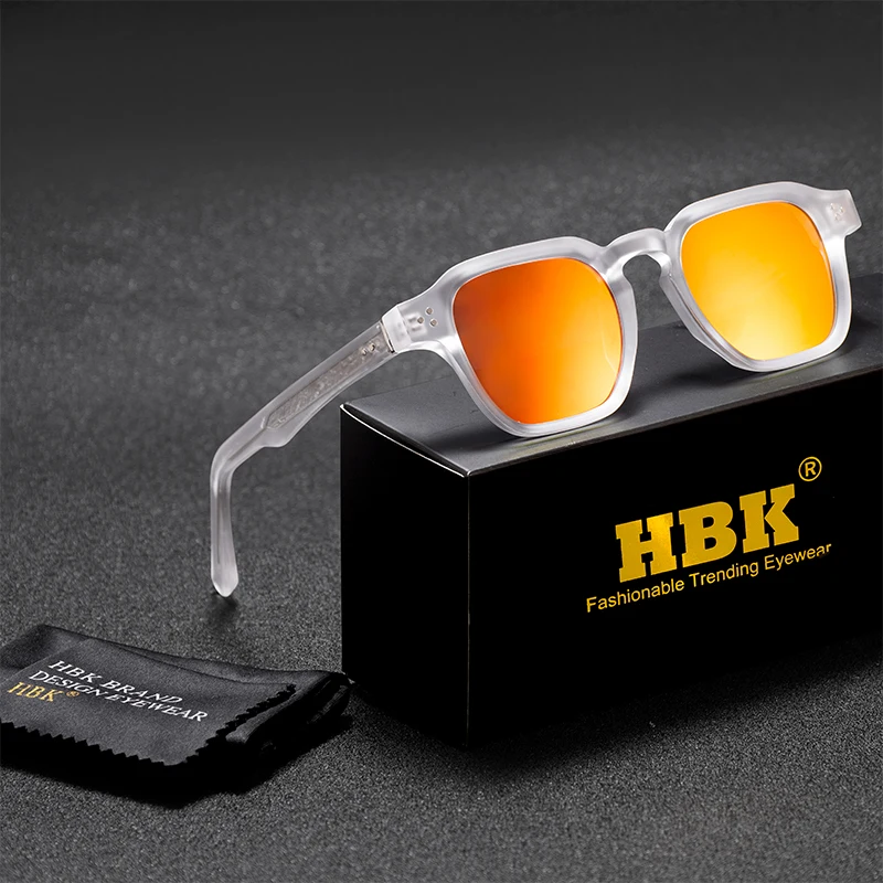 

HBK модные винтажные мужские солнцезащитные очки классические квадратные солнцезащитные очки для спорта на открытом воздухе вечерние каникулы путешествия вождение очки для рыбалки