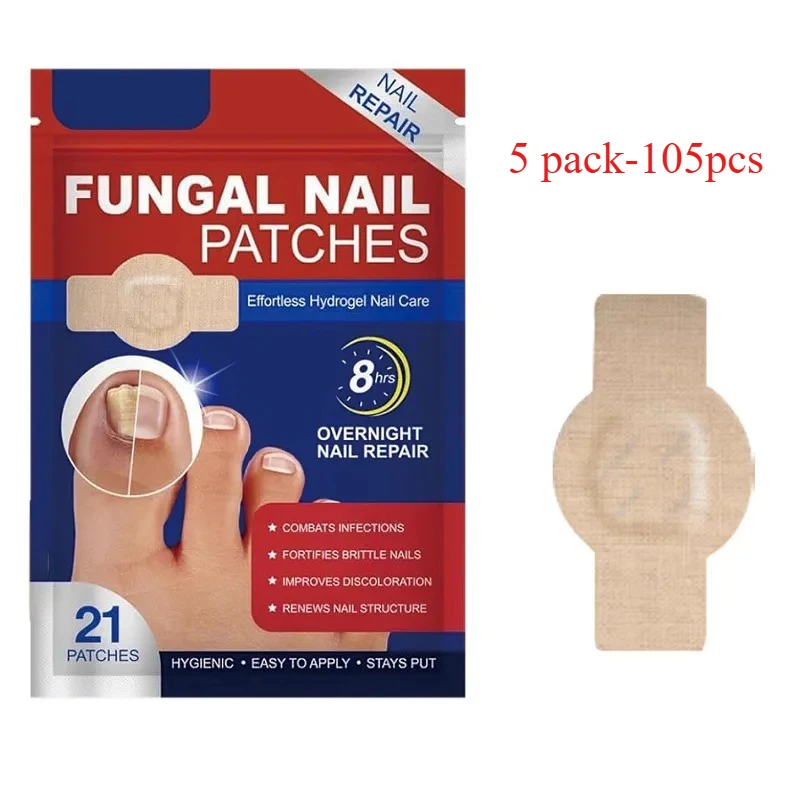 21 stks Waterdichte Nagel Schimmel Patch Ingegroeide Teennagel Correctie Sticker Beschadigd Grijs Nagel Reparatie Zorg Voeten Gereedschap