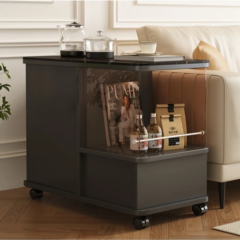 

Mobile tea table sofa living room storage, tea water cabinet balcony leisure coffee cabinet aparador mueble