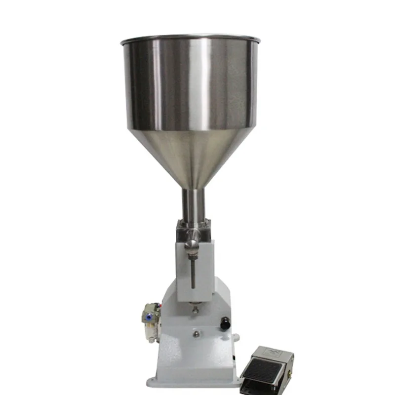 

A02 pneumatic liquid filling machine, small pneumatic quantitative liquid filling machine, vertical paste cosmetic filling